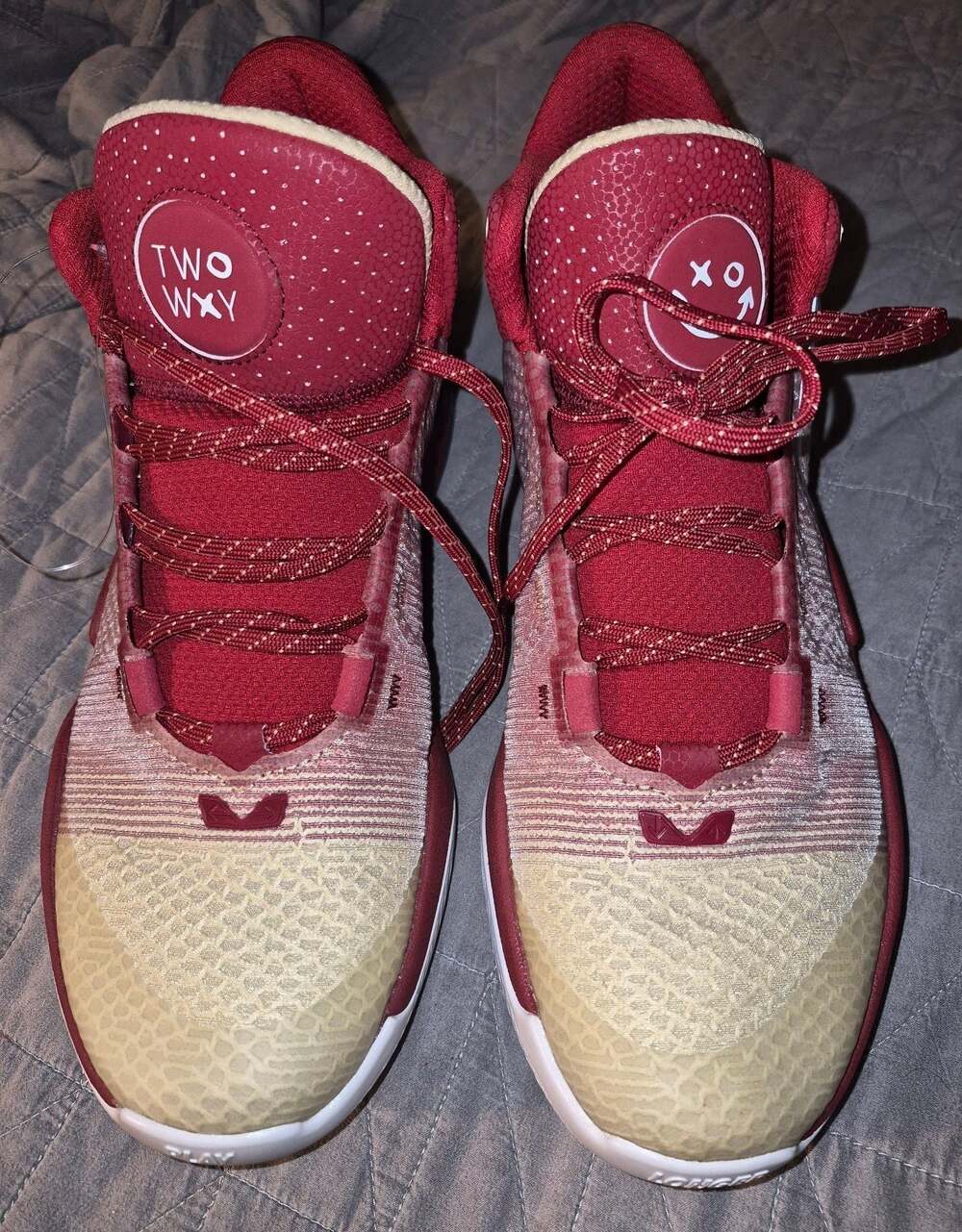 New Balance Two Wxy Basketball Shoes Red White Size 12.5